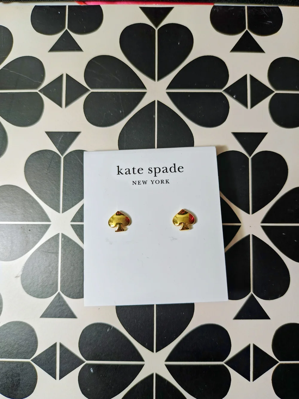kate spade Gold Spade Stud Earrings